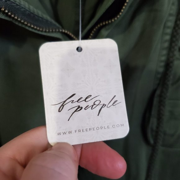 NWT FREE PEOPLE Women's XL Tahiti Kelp Green Low Rise Slouchy Ankle Cargo Pants - Picture 9 of 16